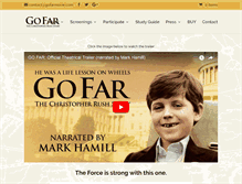 Tablet Screenshot of gofarmovie.com